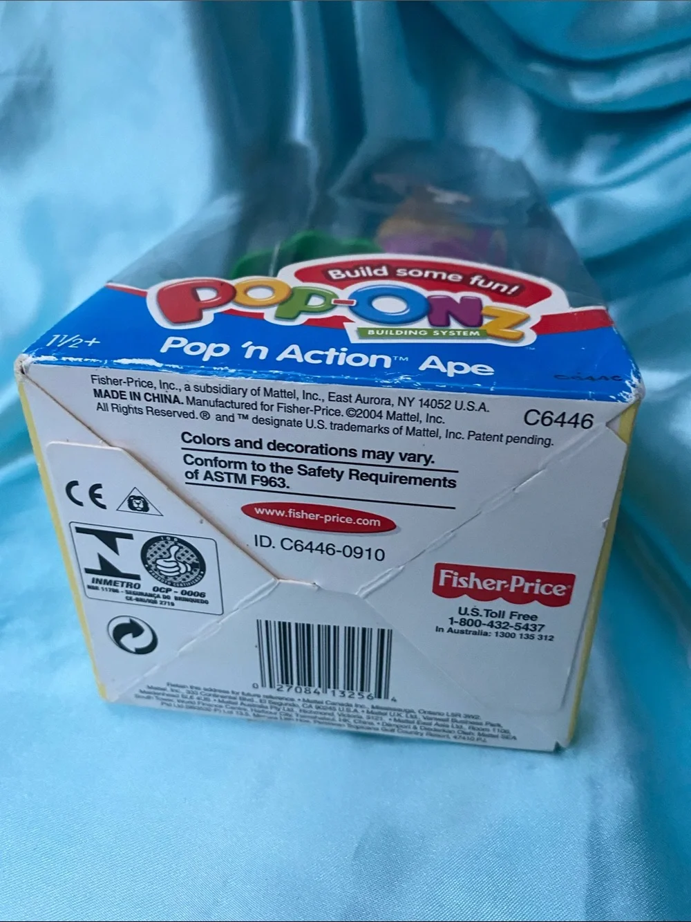 Fisher-Price Pop-Onz Pop 'n Action Ape Toy - vintage
